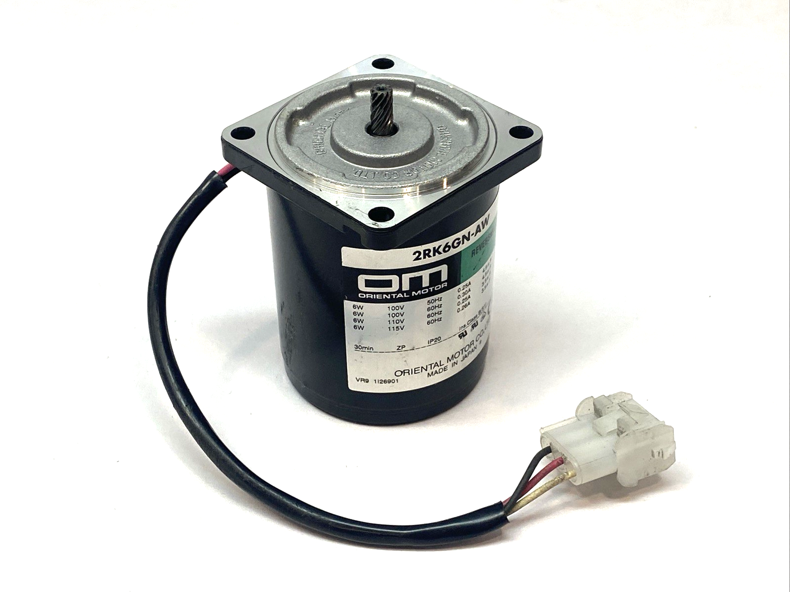 2RK6GN-AW | Oriental Motor Reversible Motor 6W 115V 60Hz 0.30A- Used - Maverick Industrial Sales
