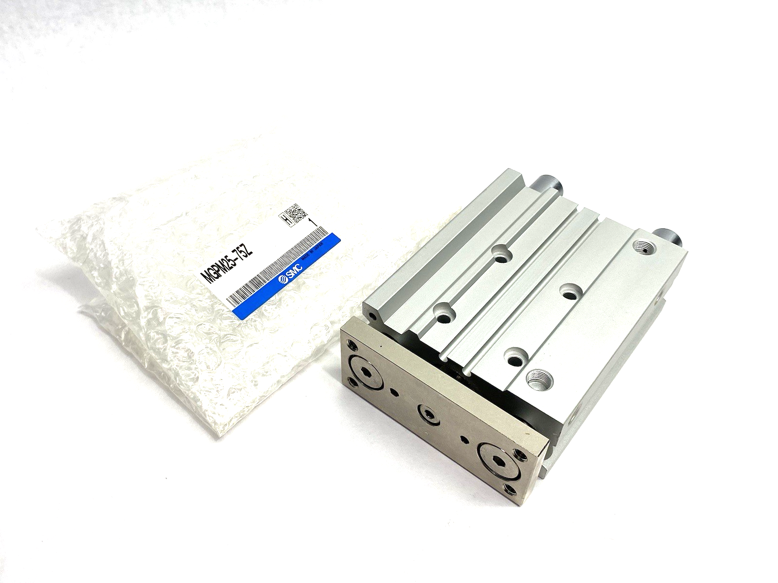 MGPM25-75Z | SMC Compact Pneumatic Guide Cylinder 25mm Bore 75mm Stroke - New Other - Maverick Industrial Sales