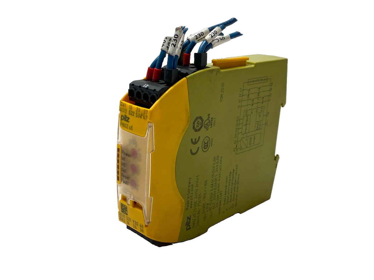 Pilz PNOZ s5 24VDC 2n/o 2n/ot Sigma Safety Relay 750105 - Maverick Industrial Sales