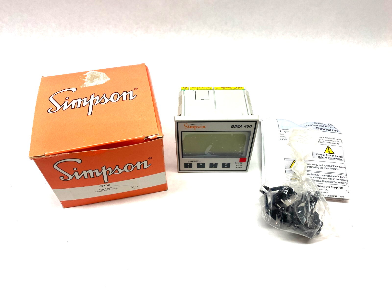 Simpson GIMA 400 3Ø Energy and Power Sub-Meter 50102 - New – Open box - Maverick Industrial Sales