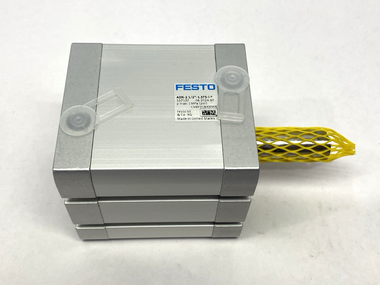 Festo ADN-2 1/2"-1.375-I-P-A-S2 Pneumatic Compact Cylinder 2-1/2" Piston 557137 - Maverick Industrial Sales