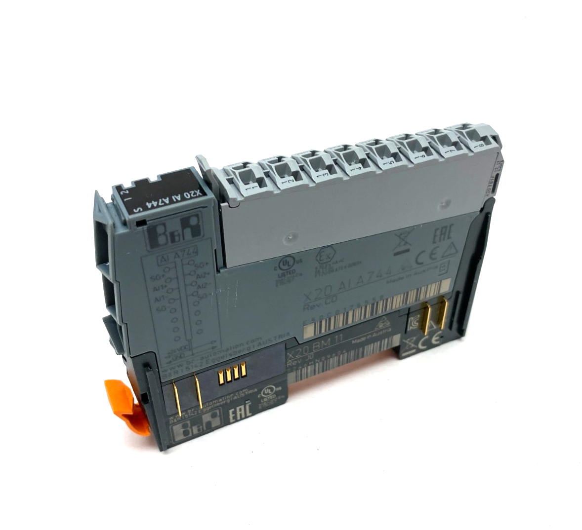 X20AIA744 | B&R Automation 2-Full Bridge Strain Gauge Input Module 5kHz - New – Open box - Maverick Industrial Sales