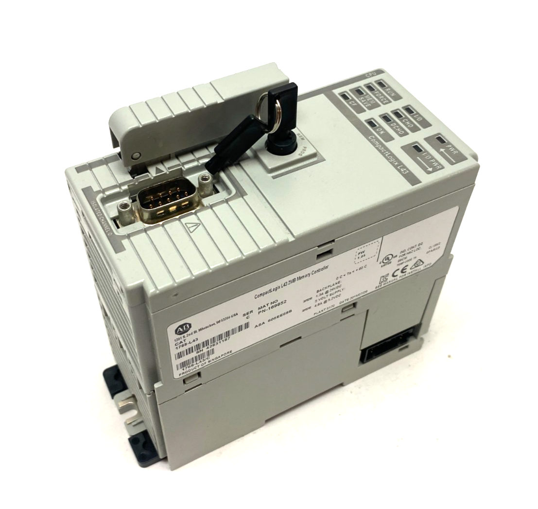 1768-L43 | Allen Bradley Ser. C CompactLogix 2MB Memory Controller - Used - Maverick Industrial Sales