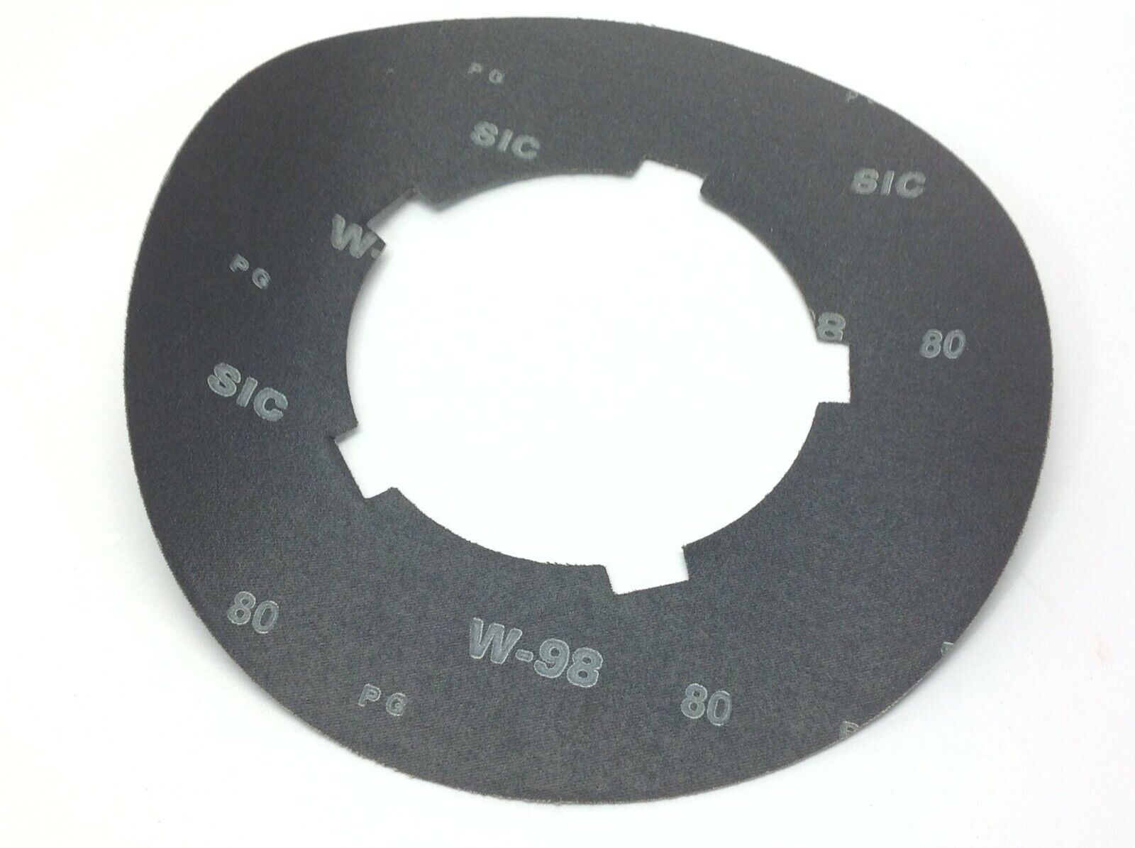 Sanding Disc 80 Grit Silicon Carbide 10” Dia. 5-1/4” ID LOT OF 12 - New – Open box - Maverick Industrial Sales