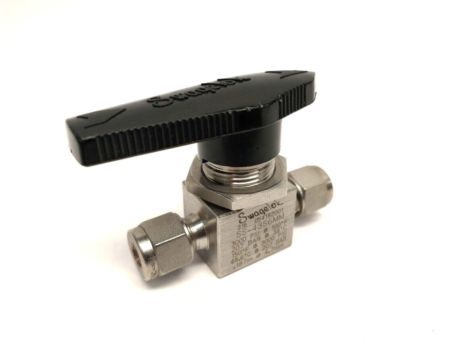 Swagelok SS-43S6MM 1-Piece SS Ball Valve 1.4Cv 6mm Tube Fitting - New – Open box - Maverick Industrial Sales