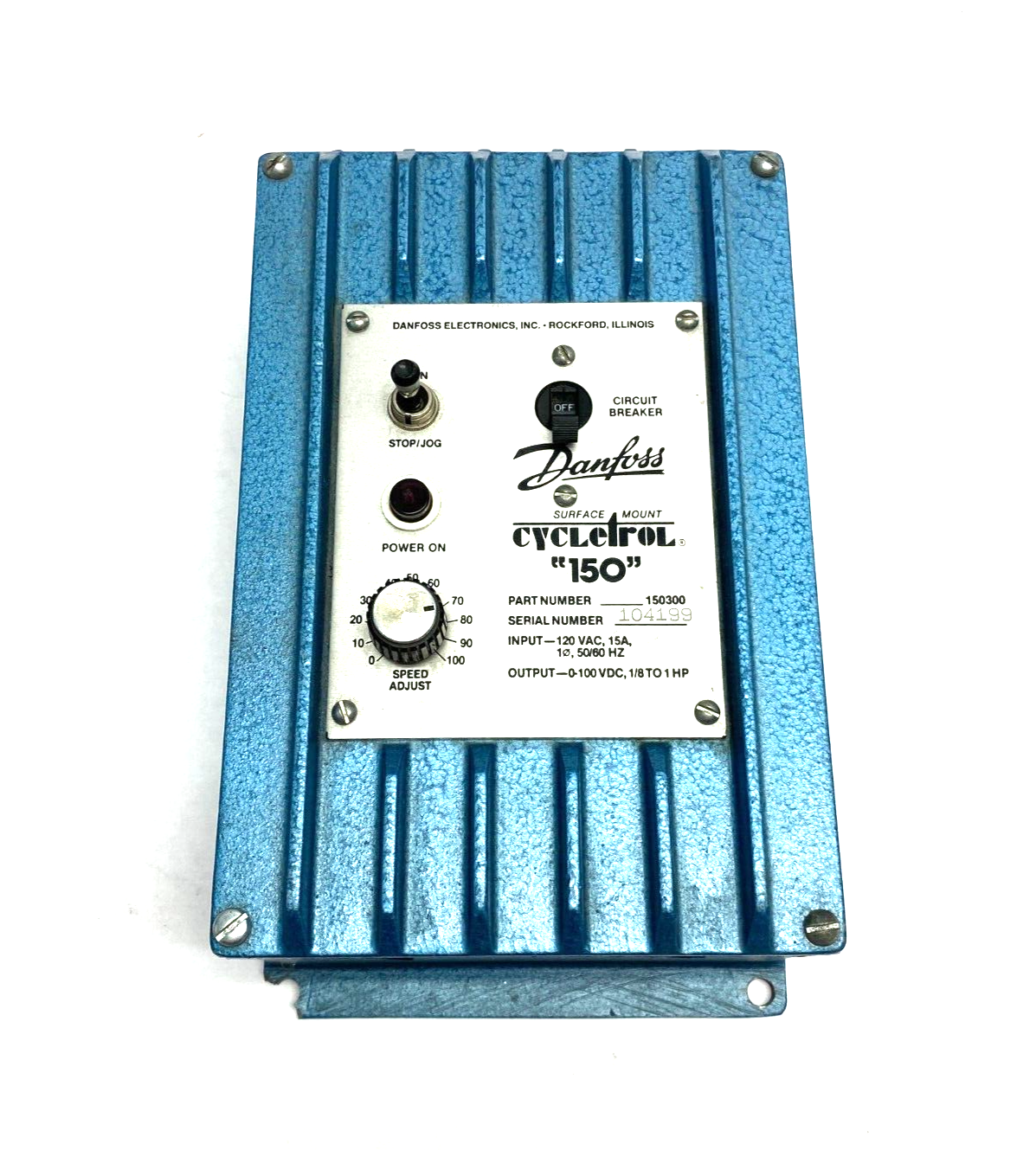 150300 | Danfoss Cycletrol "150" Surface Mount Motor Speed Controller BROKEN MOUNT - Used - Maverick Industrial Sales