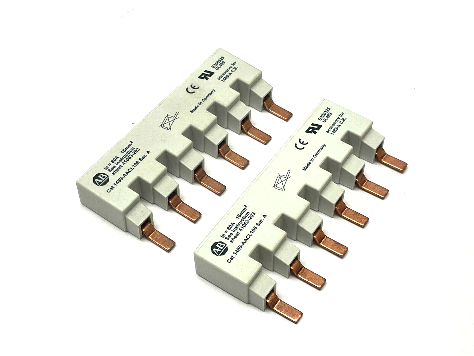 Allen Bradley 1489-AACL106 Ser. A Bus Bar LOT OF 2 - New – Open box - Maverick Industrial Sales