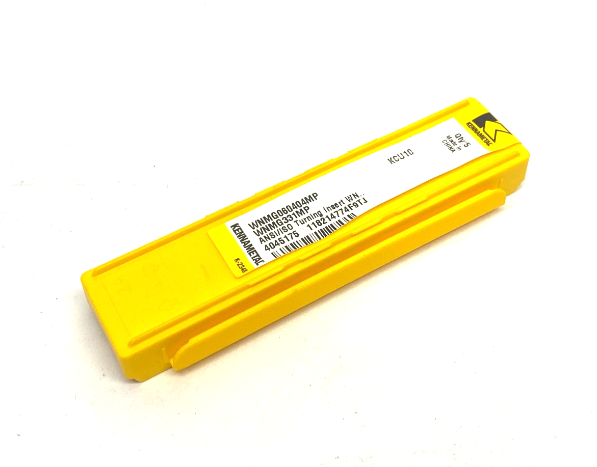 Kennametal 4045175 Kenloc™ Inserts WNMG-MP WNMG060404MP PKG OF 5 - New - Maverick Industrial Sales
