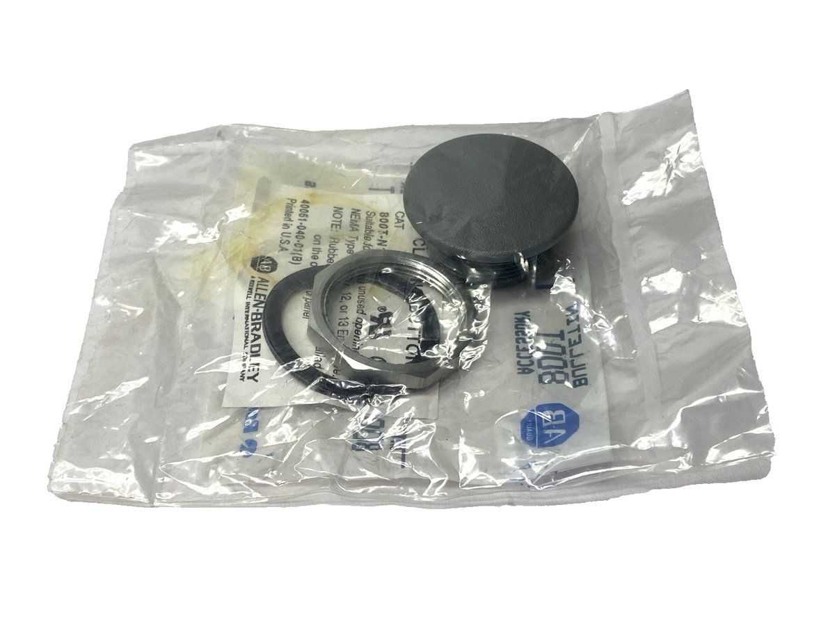 800T-N1 Ser. T | Allen Bradley Gray Push Button Accessory 30mm Type 4, 4X, 13 - New - Maverick Industrial Sales