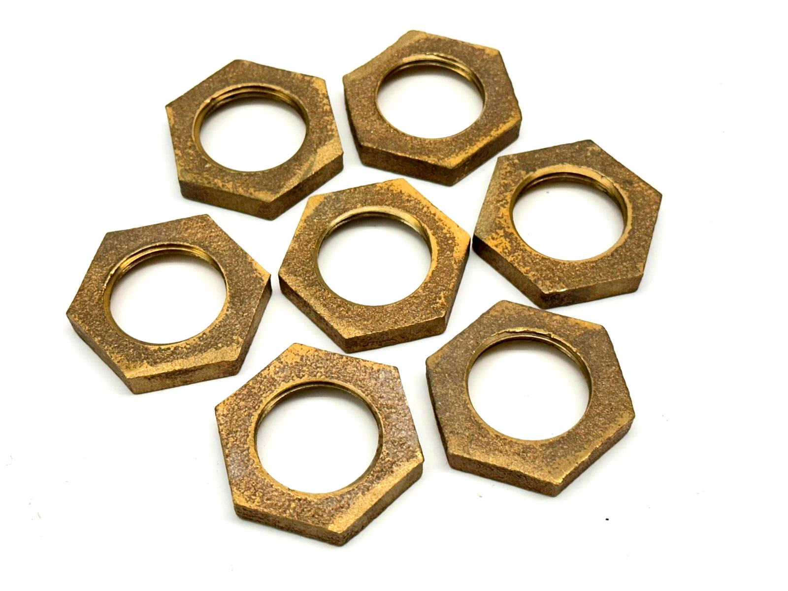 3/4" Locknut Hex Brass LOT OF 7 - New – Open box - Maverick Industrial Sales