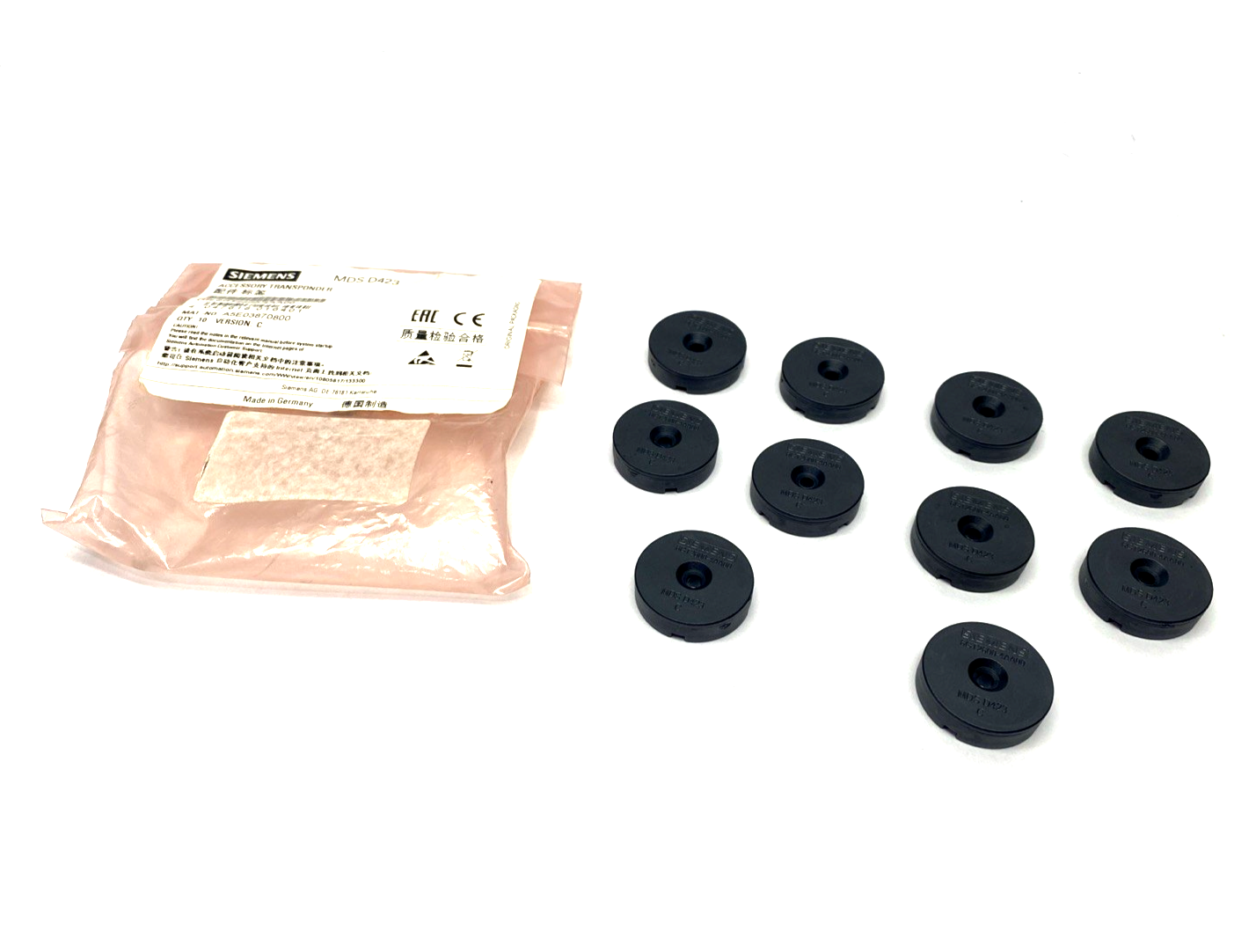 Siemens 6GT2600-4AA00 Transponder MDS D423 For RF200/RF300 10-PACK - Maverick Industrial Sales