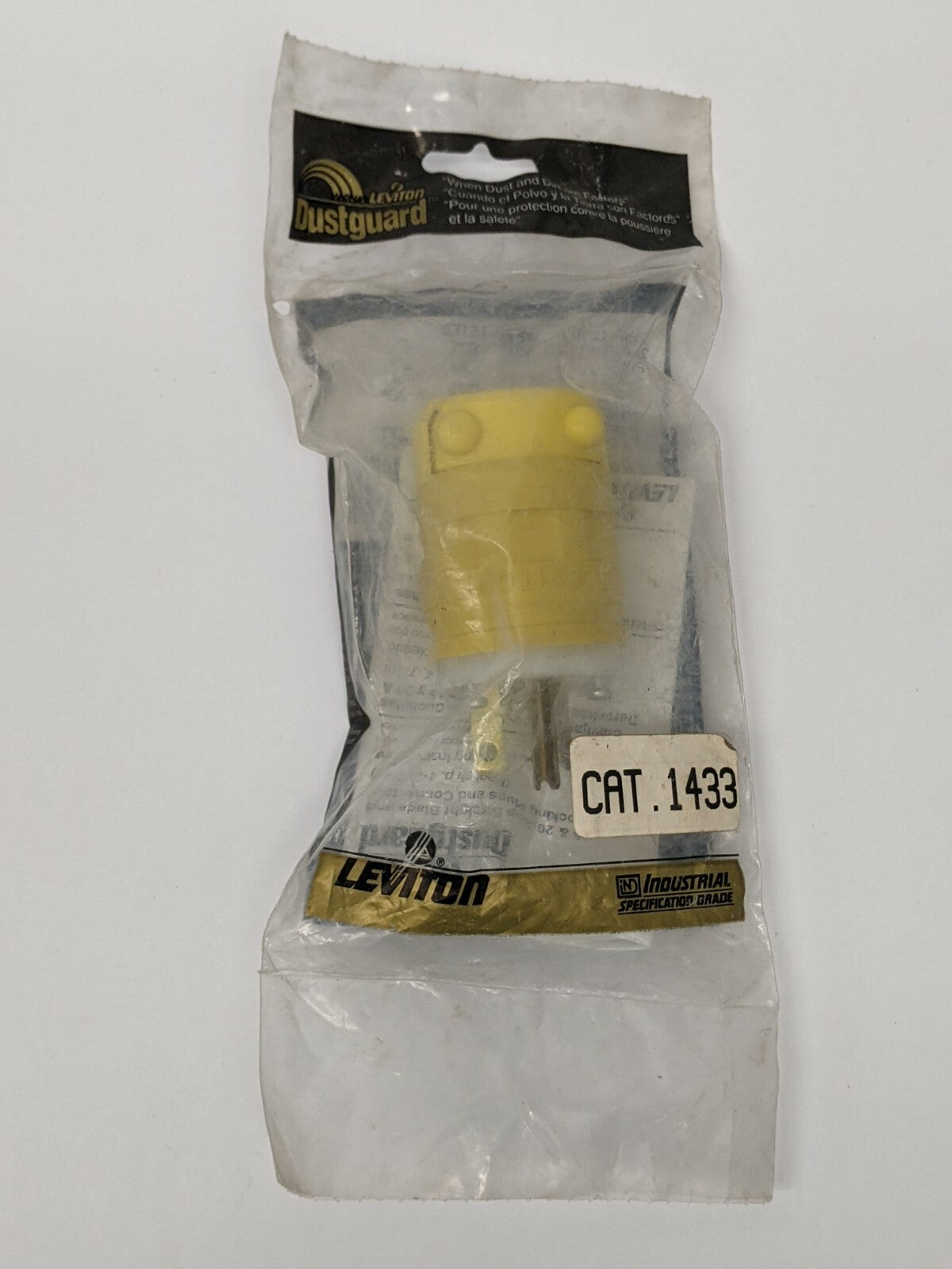 Leviton 1433 Dustguard Plug 5-20P, 20A, 125V - New - Maverick Industrial Sales