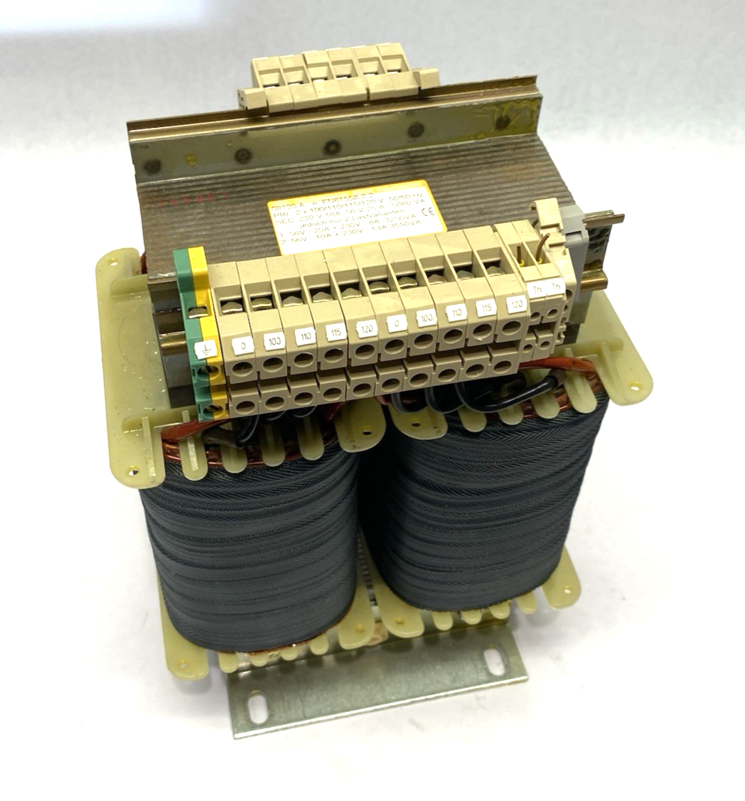 Schmidbauer 08120A Transformer Pri: 2x 100/110/115/120V Sec: 230V 16A; 56V 25A - Maverick Industrial Sales