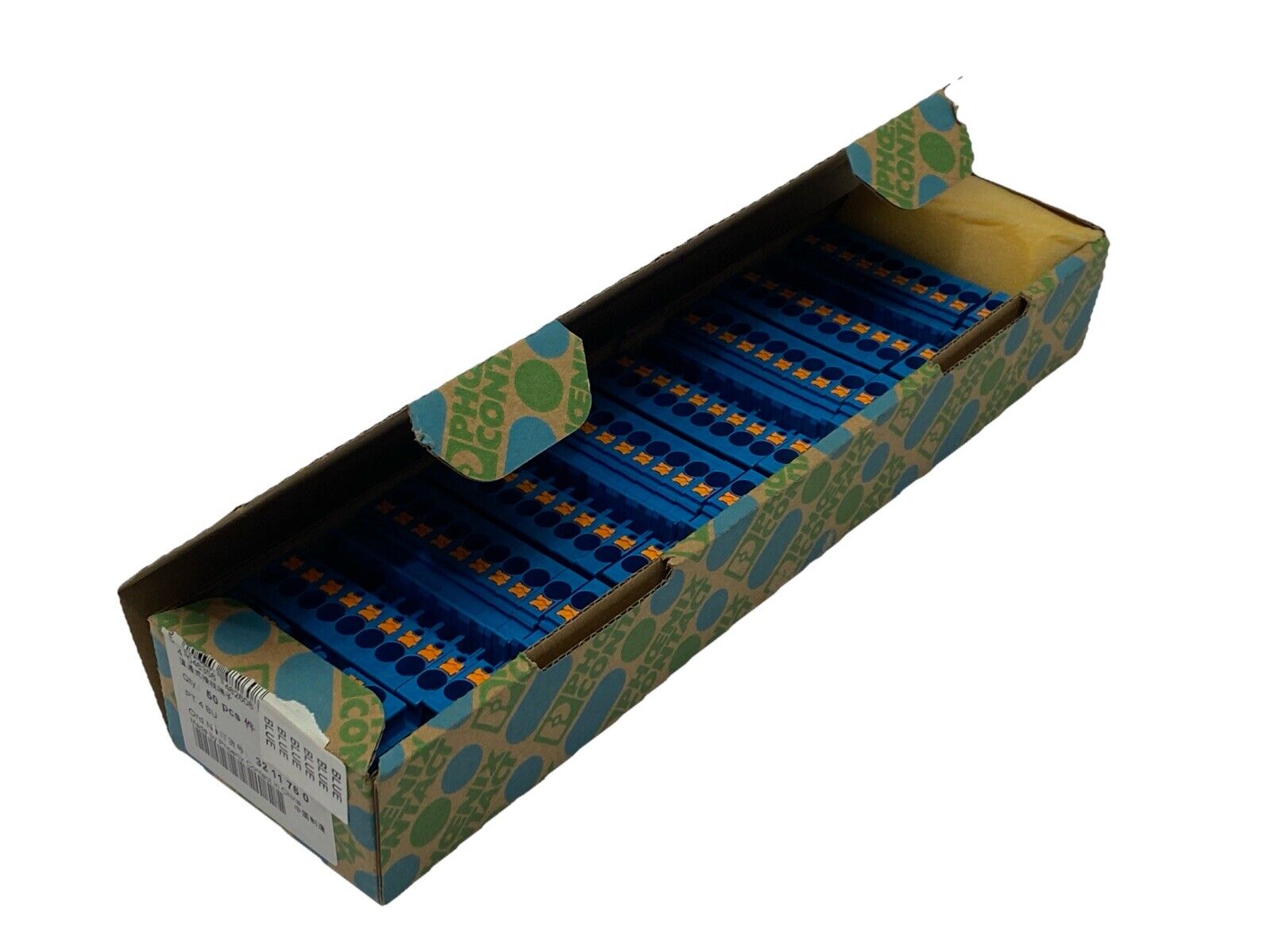 Phoenix Contact PT 4 BU Feed-Through Terminal Block Blue 3211760 LOT OF 43 - New - Maverick Industrial Sales