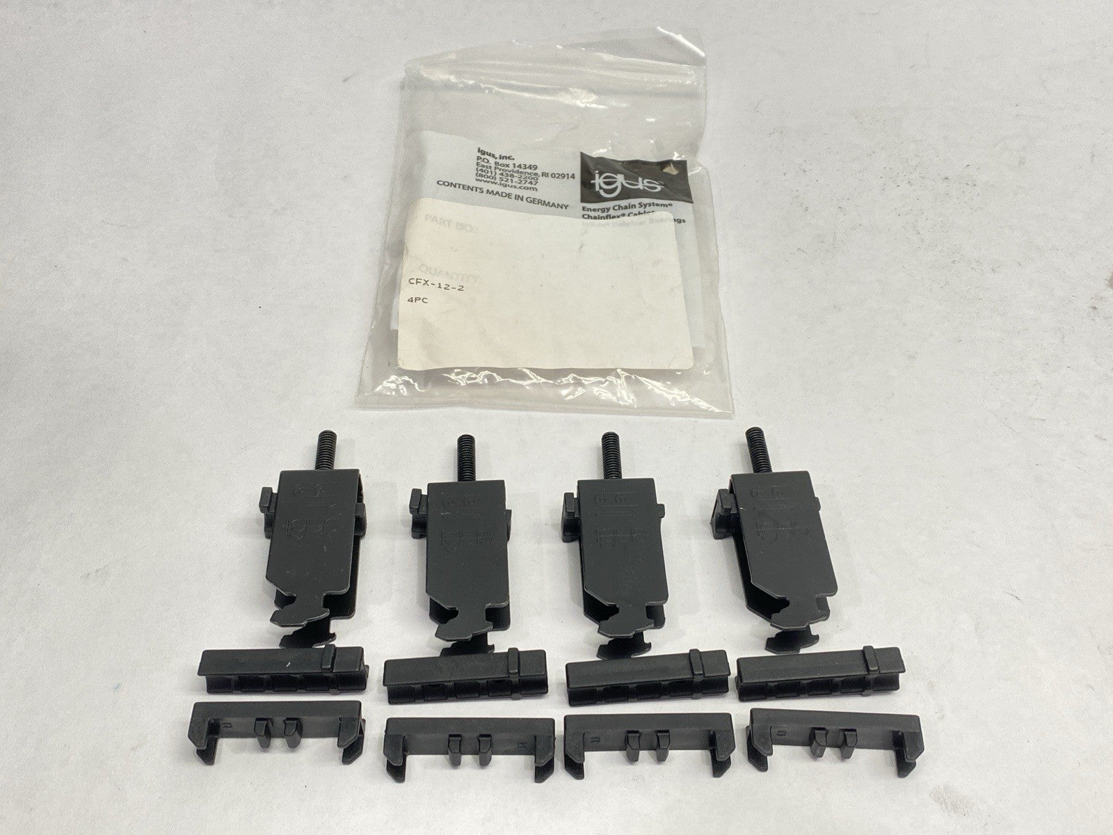 CFX-12-2 | Igus Strain Relief Clamps LOT OF 4 - New Other - Maverick Industrial Sales