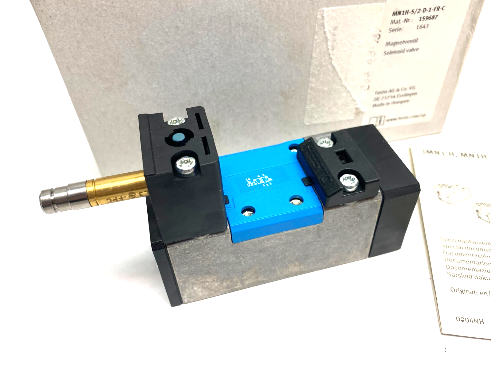 Festo MN1H-5/2-D-1-FR-C Solenoid Valve 5/2-Way, Monostable 159687 - Maverick Industrial Sales