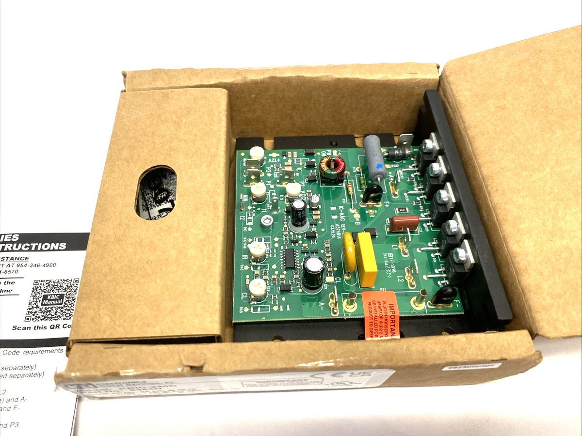 KB Controls KBIC-240D Adjustable Speed DC Drive, Open Chassis, 9464N - Maverick Industrial Sales