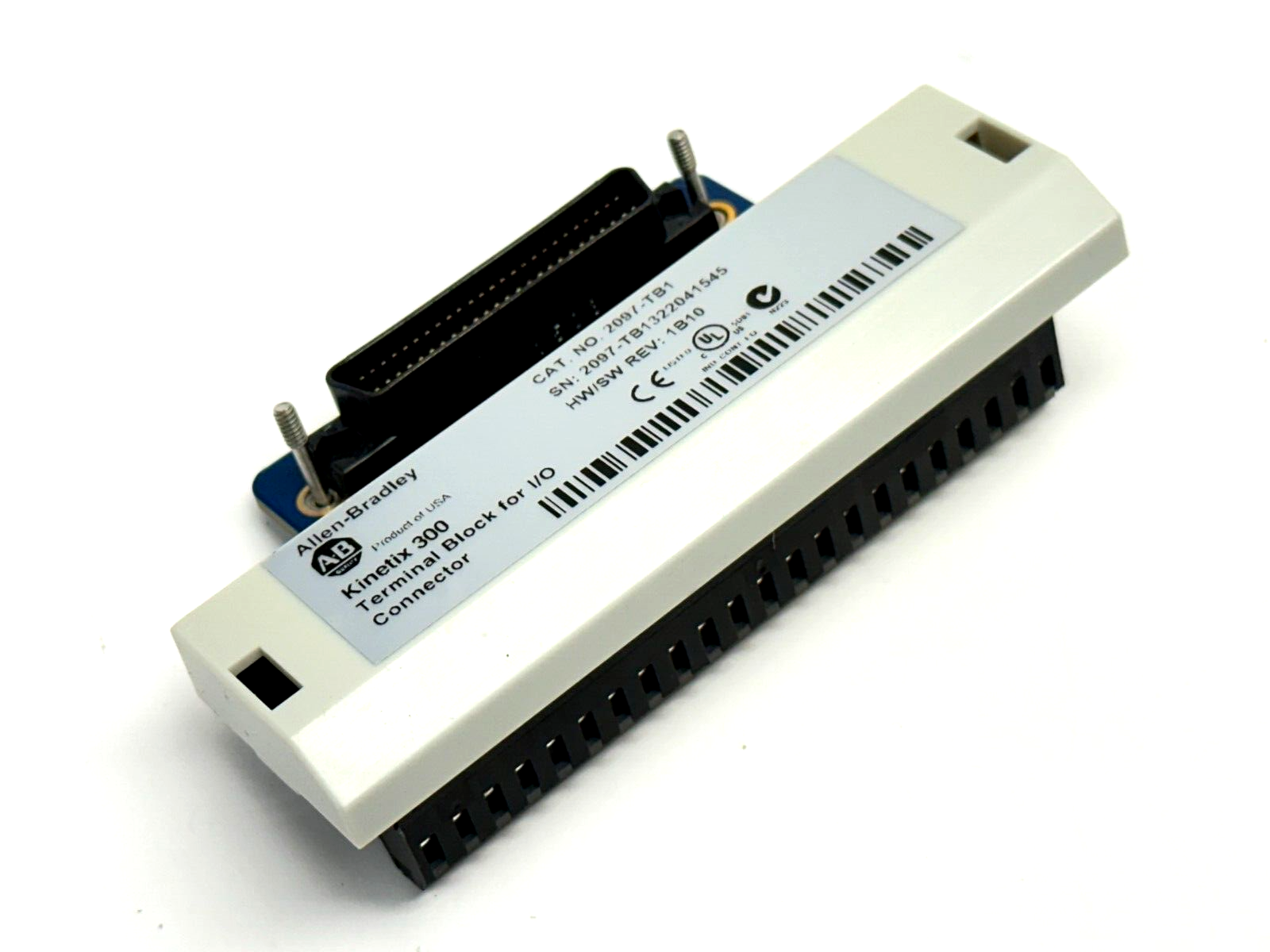 2097-TB1 | Allen Bradley Rev 1B10 Kinetix 300 Terminal Block For I/O Connector - Used - Maverick Industrial Sales