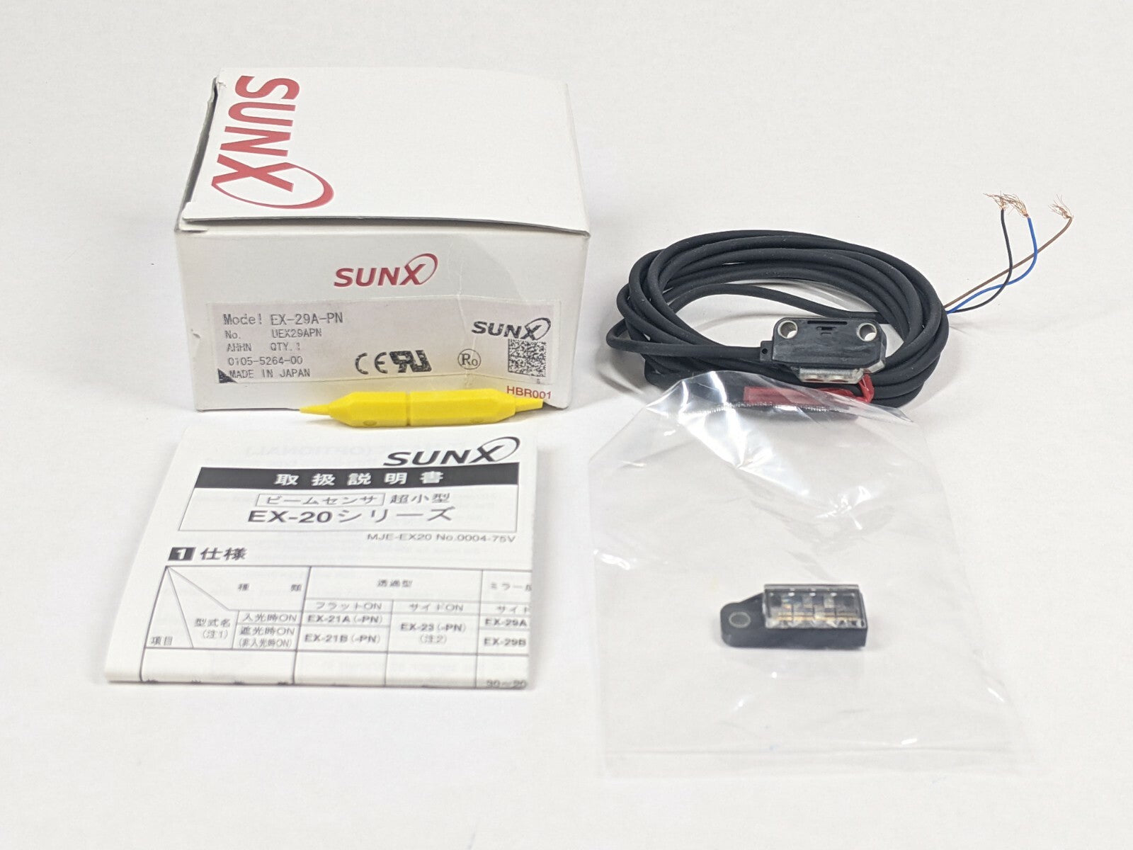 SunX EX-29A-PN Photoelectric Sensor EX-20 Series - New - Maverick Industrial Sales