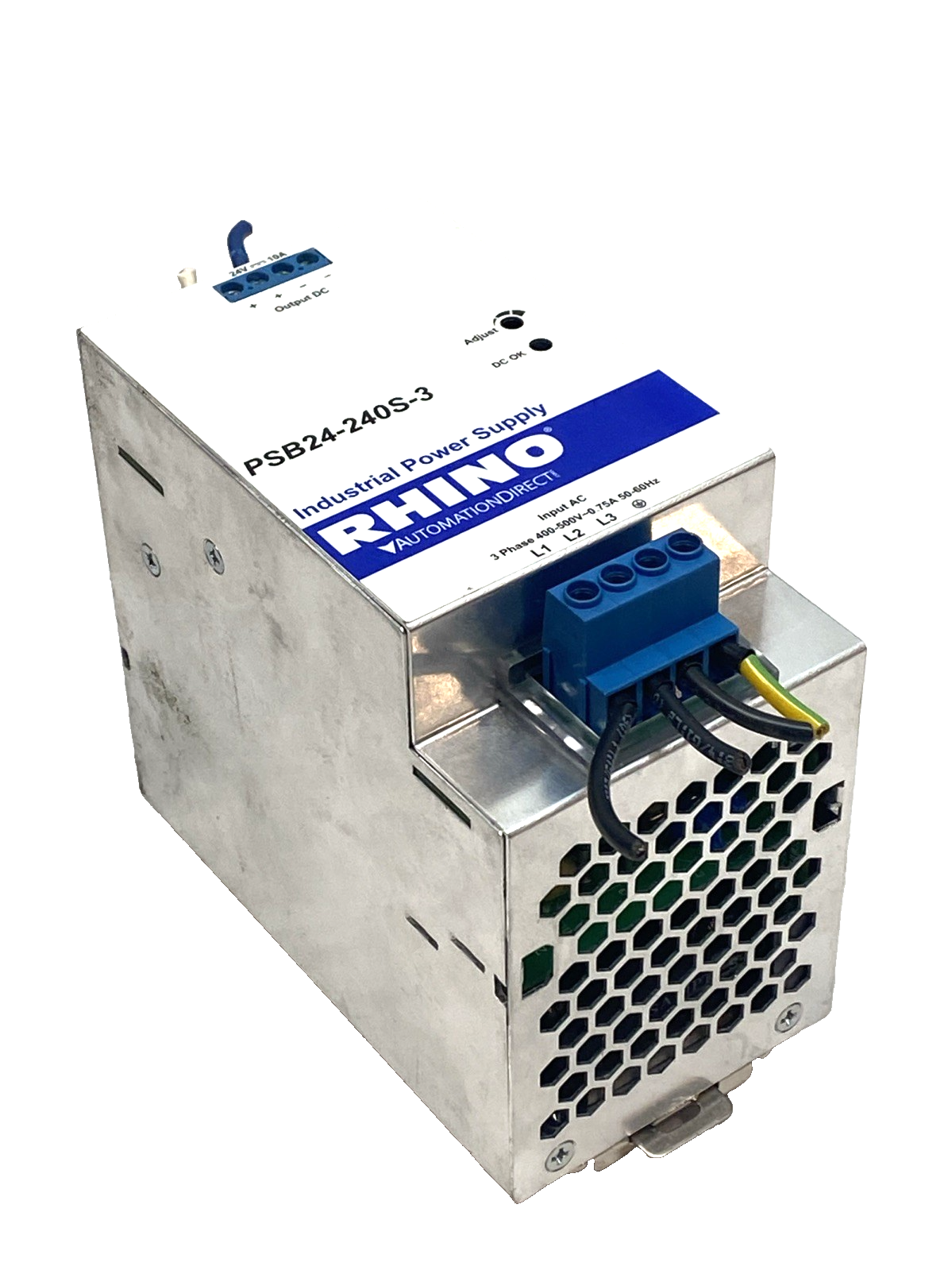 Automation Direct PSB24-240S-3 RHINO Power Supply 24VDC 10A 3-Phase DIN Rail - Maverick Industrial Sales