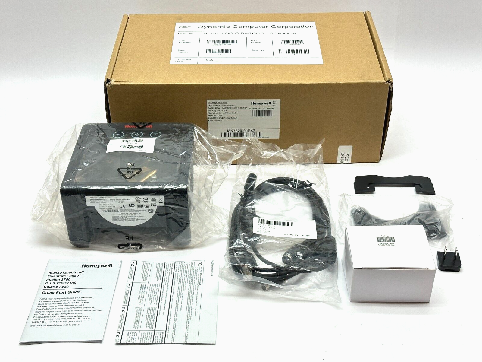 Honeywell MK7820-00B47 Metrologic Barcode Scanner Kit - New – Open box - Maverick Industrial Sales