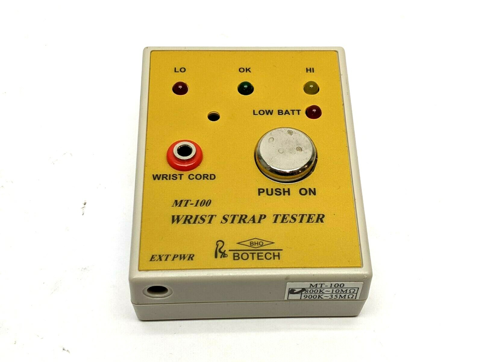Botech MT-100 Wrist Strap Tester - For parts or not working - Maverick Industrial Sales