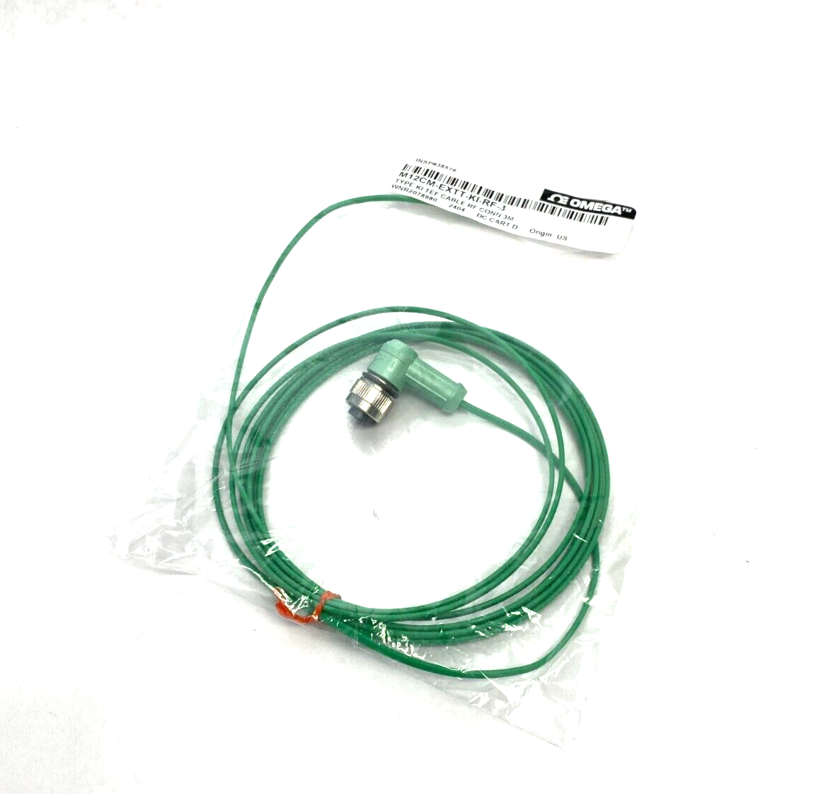 Omega M12CM-EXTT-KI-RF-3 Thermocouple Extension Cable Assembly M12 Rt Angle - Maverick Industrial Sales