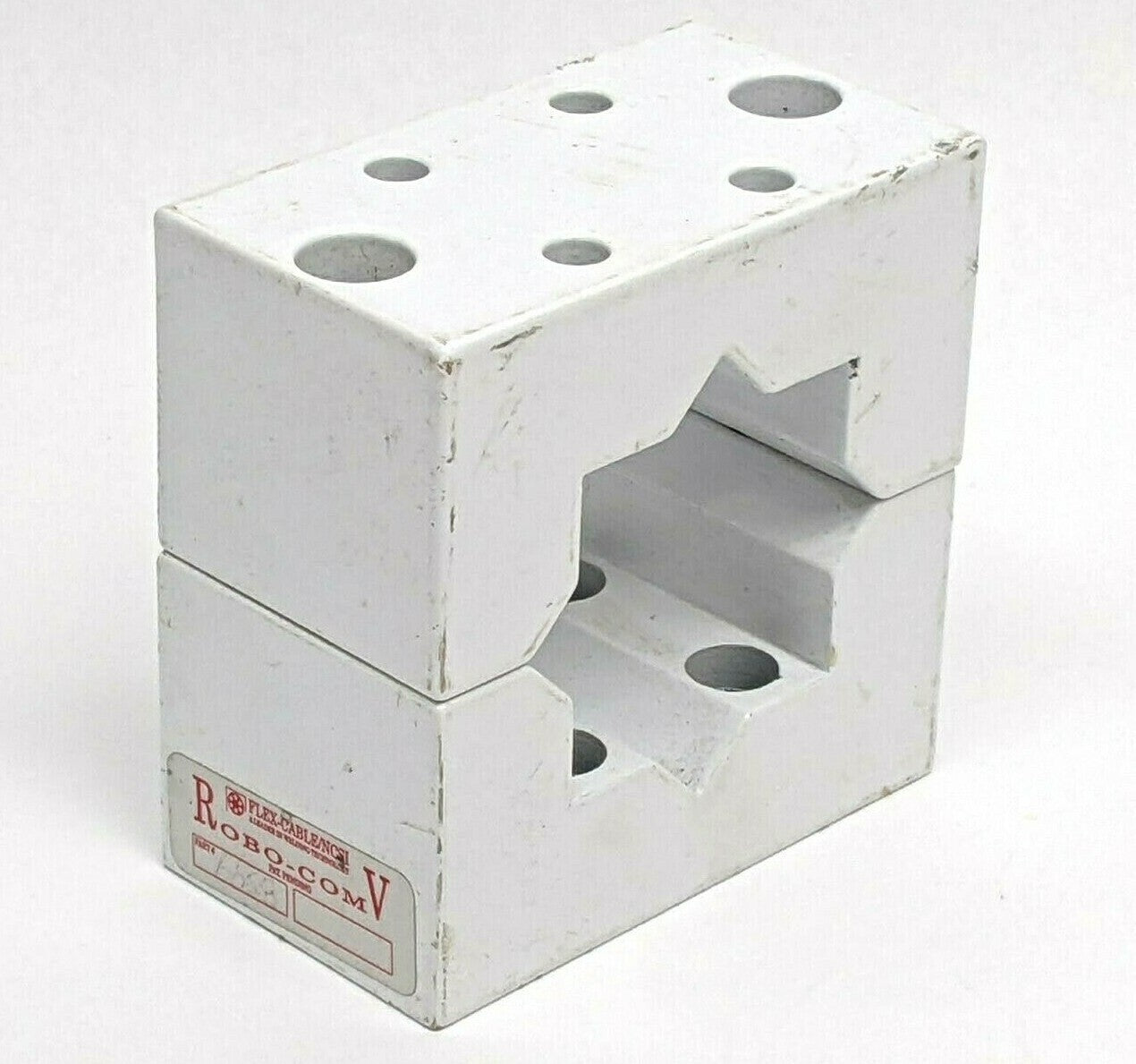 6658 | Flex-Cable Boom Bar Clamping Block 2" Square Robo-Com V - Used - Maverick Industrial Sales