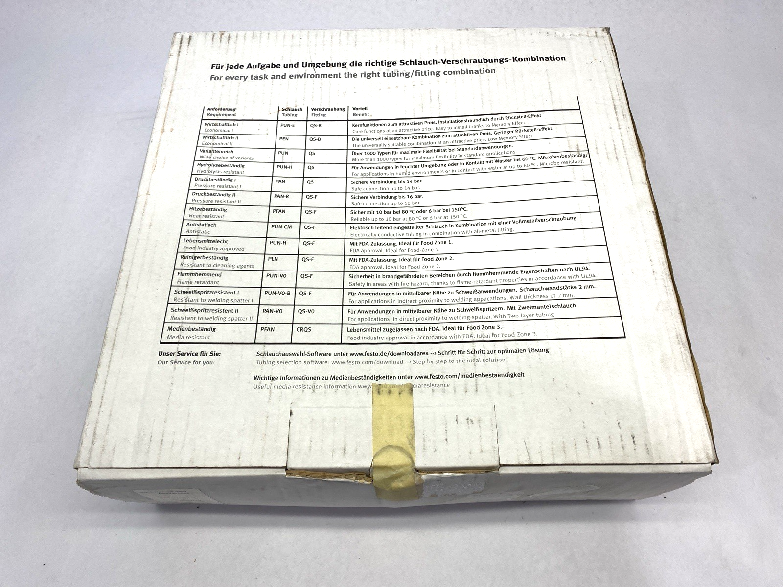 159669 | Festo PUN-10X1,5-SW Black Plastic Tubing 7mm ID 10mm OD CUT TO 25m - New – Open box - Maverick Industrial Sales