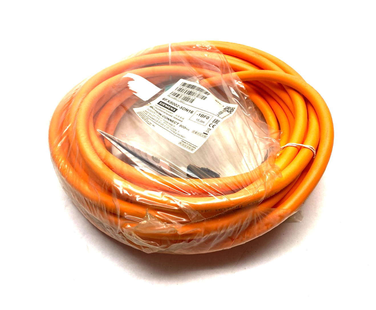 Siemens 6FX8002-5DN16-1BF0 MOTION-CONNECT Power Cable Assembly 15m 800Plus - Maverick Industrial Sales
