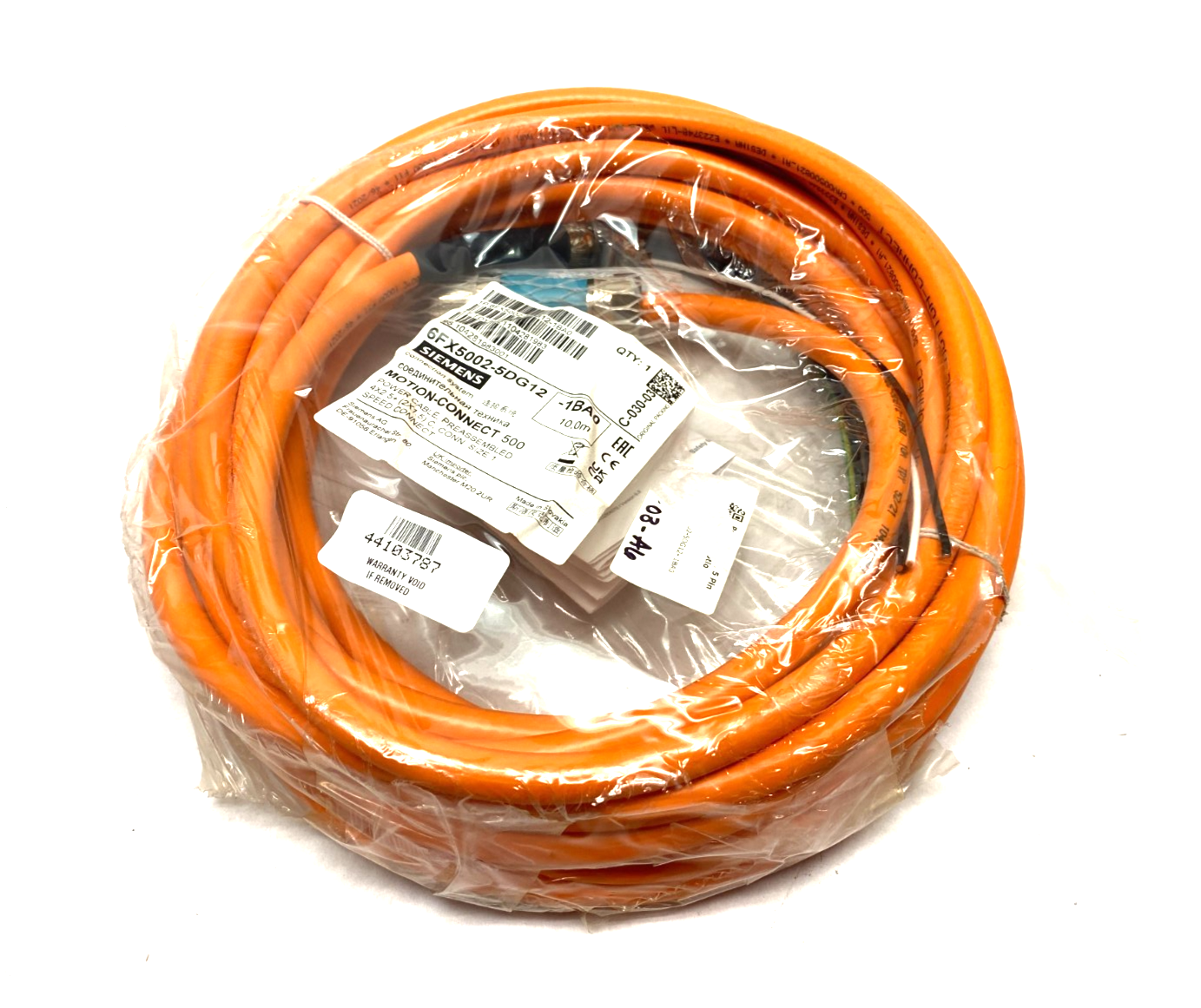 Siemens 6FX5002-5DG12-1BA0 MOTION-CONNECT 500 Power Cable Assembly - Maverick Industrial Sales