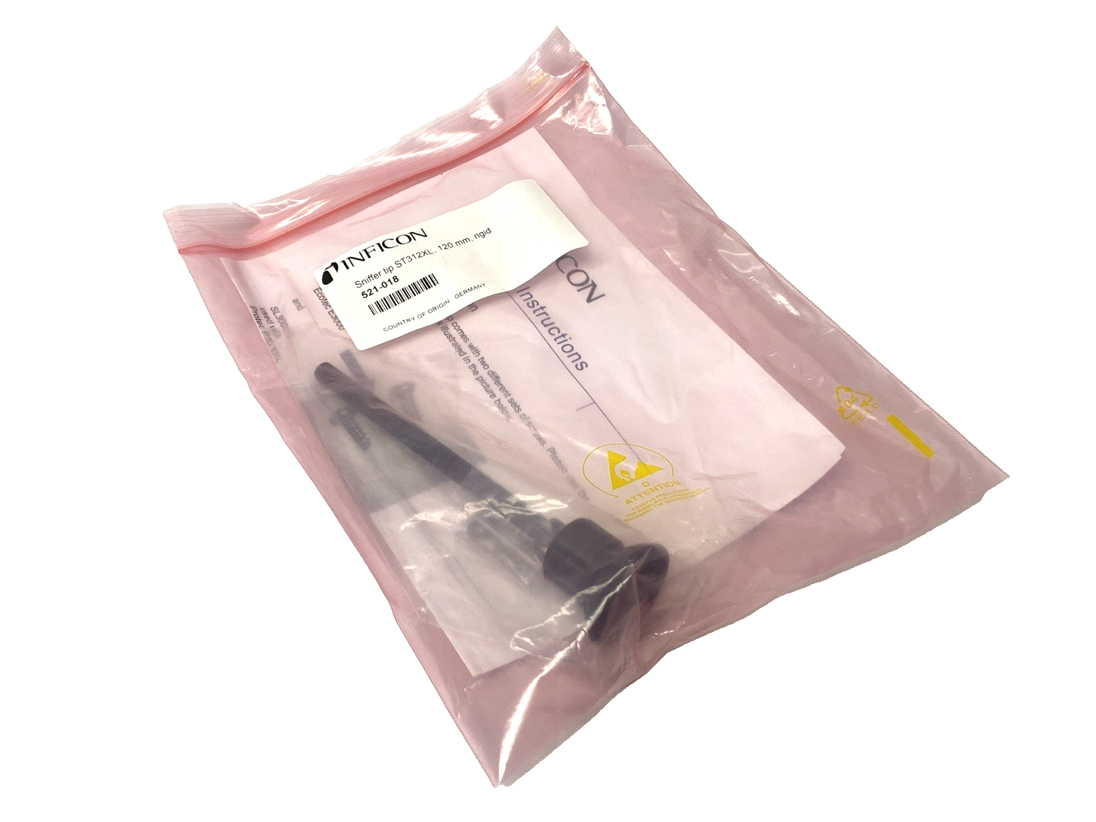 521-018, ST312XL | Inficon 521-018 Sniffer Tip 120mm Rigid ST312XL - New - Maverick Industrial Sales