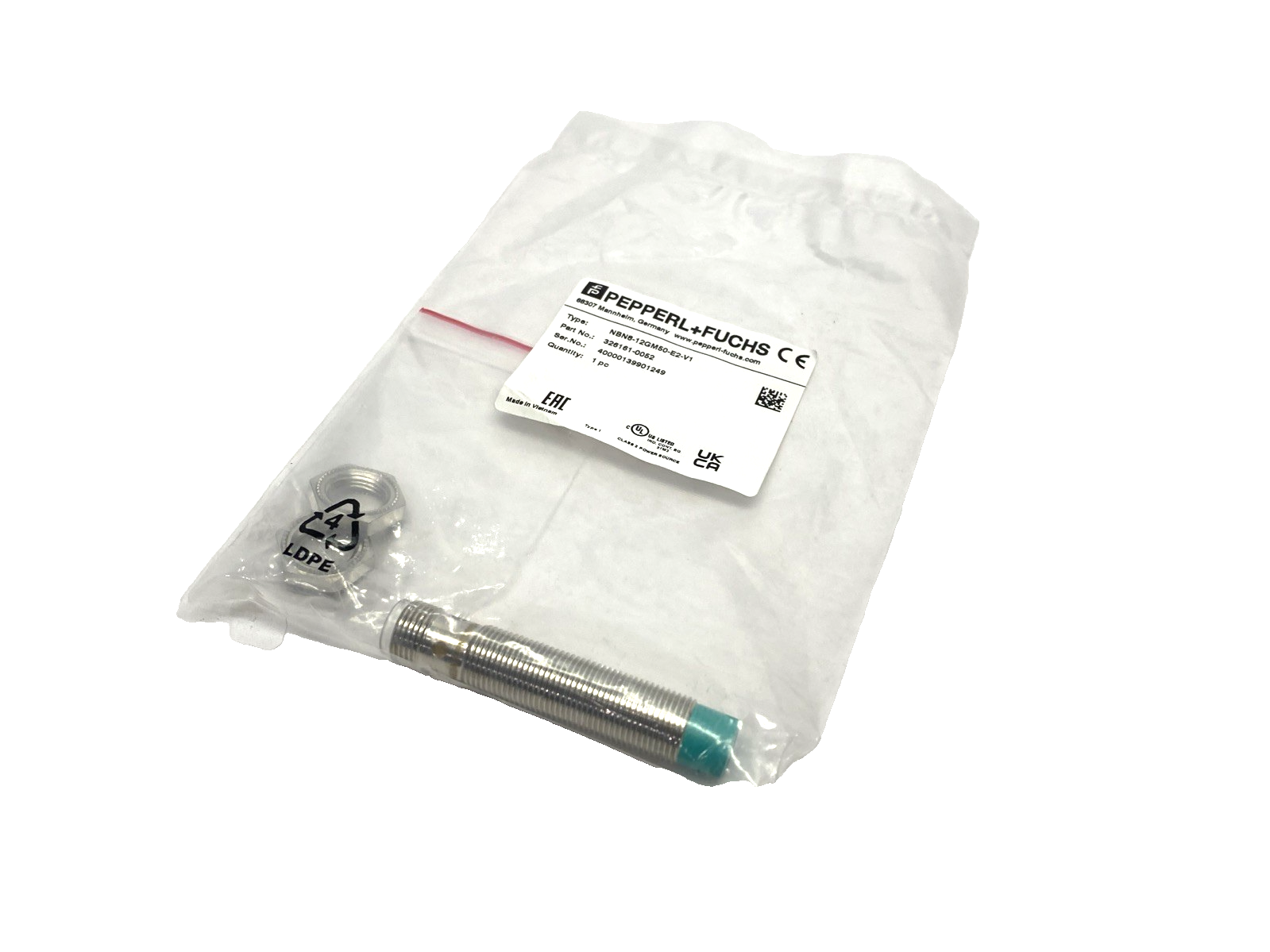 Pepperl+Fuchs NBN8-12GM50-E2-V1 Inductive Sensor M12 3-Pin 326161-0052 - Maverick Industrial Sales