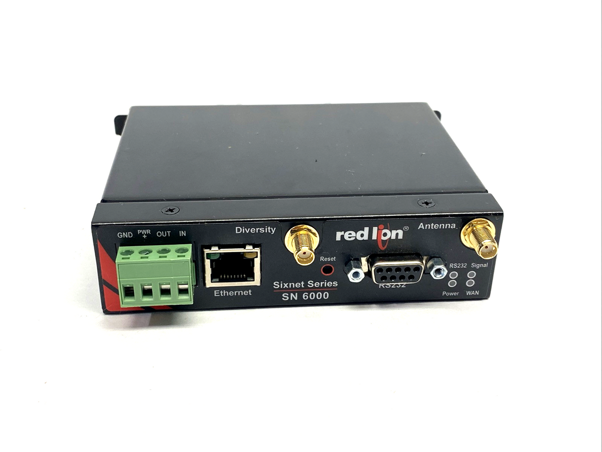 SN-6601-VZ, BT-6601 EVDO | Red Lion SN-6601-VZ Sixnet IndustrialPro Cellular Verizon Router BT-6601 EVDO - New – Open box - Maverick Industrial Sales