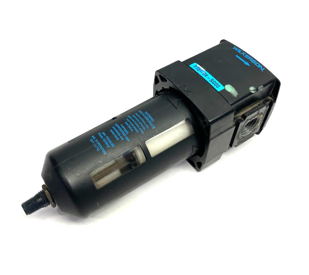 F28-04-SG00 | Wilkerson Particulate Air Filter 1/2" NPT - Used - Maverick Industrial Sales