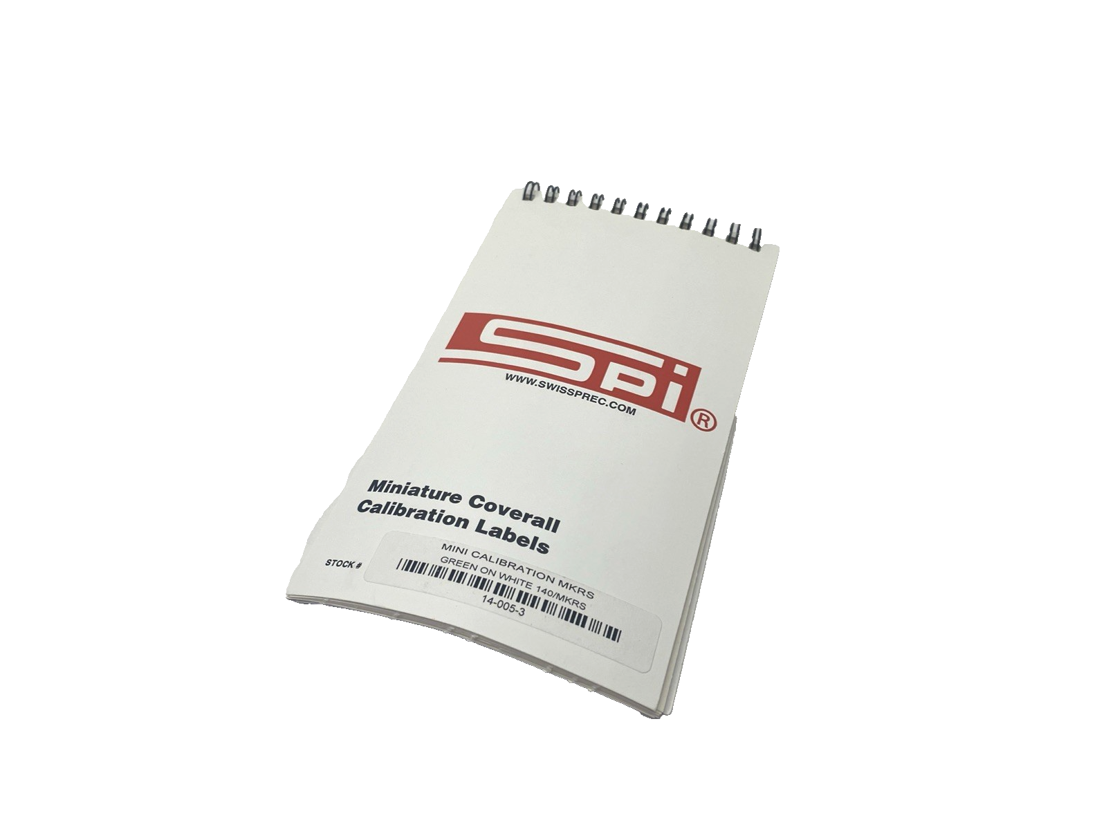 SPI 14-005-3 Miniature Clear Coverall Calibration Label, Green 1" x 5/8" 140-PK - Maverick Industrial Sales
