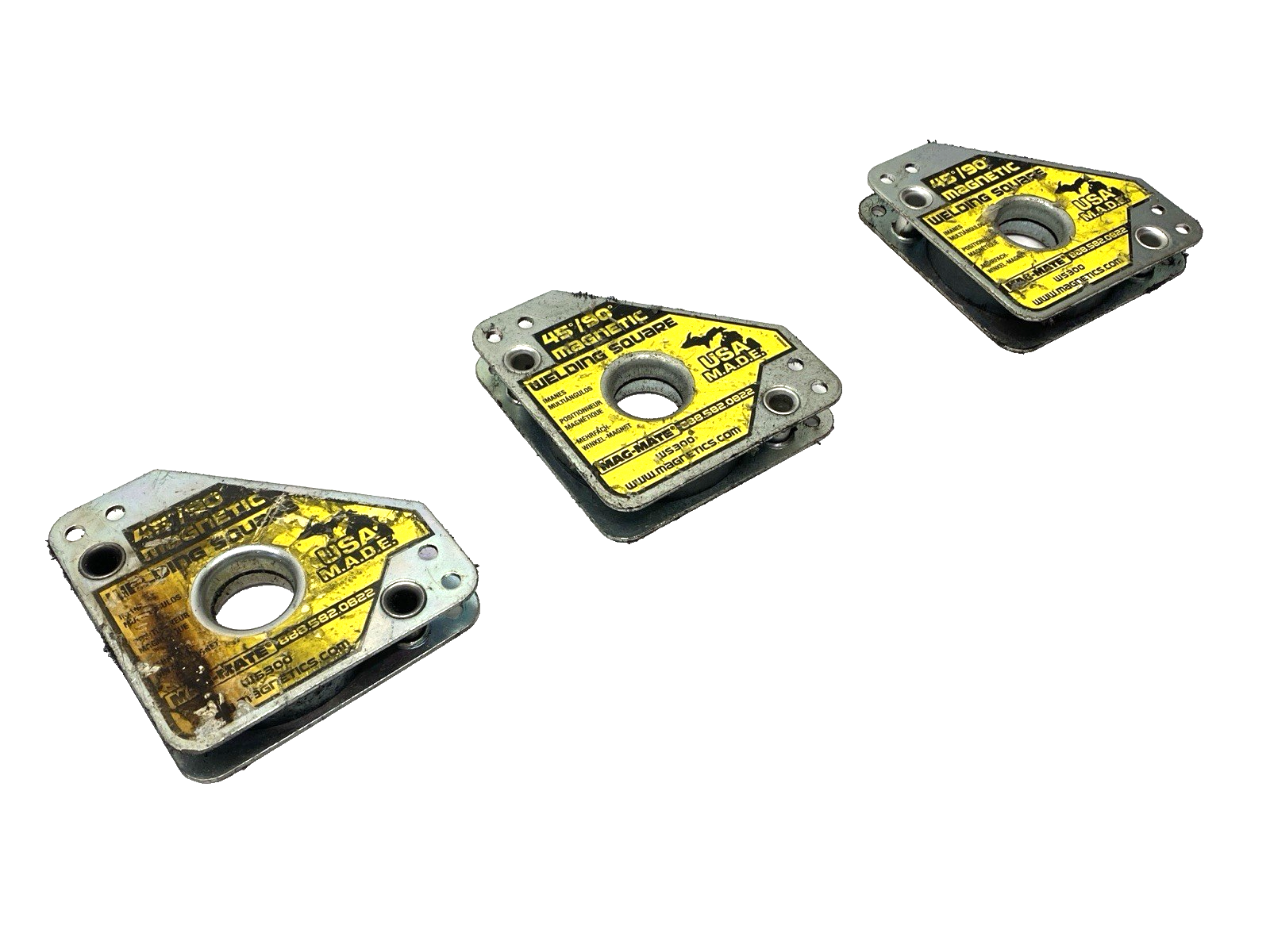 Mag-Mate WS300 Compact Magnetic Welding Square 45°/90° 55lb Capacity LOT OF 3 - Maverick Industrial Sales