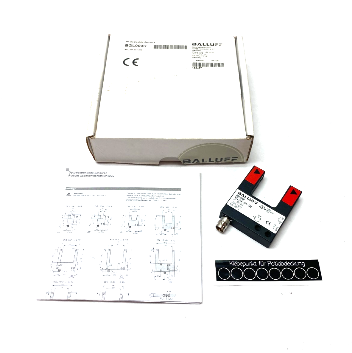 Balluff BGL000R Photoelectric Fork Sensor BGL 20A-001-S49 - New – Open box - Maverick Industrial Sales
