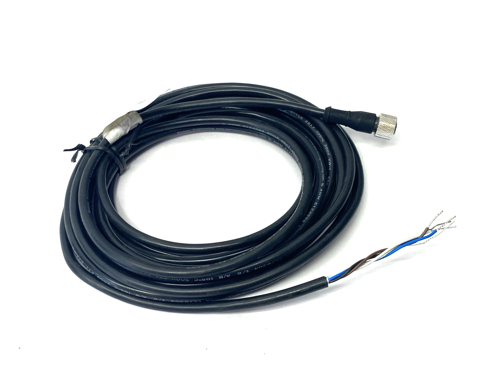 Banner MQDEC2-415 Single Ended Connection Cordset M12 Female, 73662 SHELFWEAR - Maverick Industrial Sales