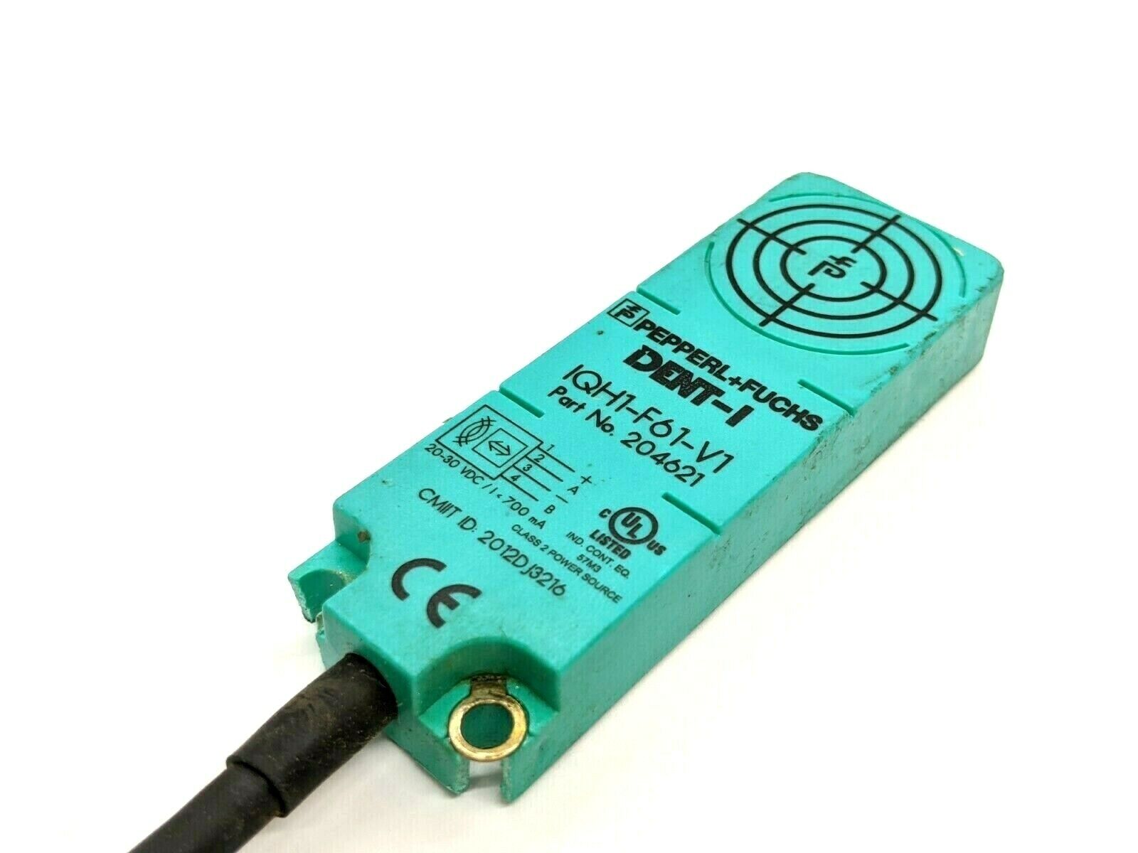 Pepperl+Fuchs IQH1-F61-V1 DENT-I Read/Write Head 204621 CRACKED MOUNTING HOLES - For parts or not working - Maverick Industrial Sales