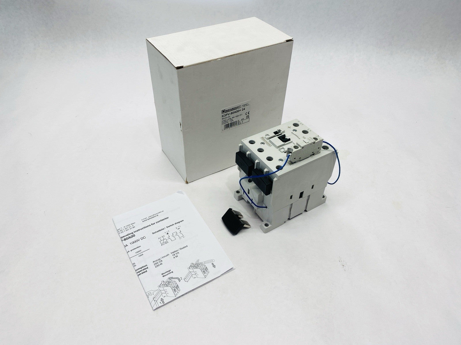 Benedict K3PV-80A00=24 Switching Contactor 24V Coil 80A 1000V - Maverick Industrial Sales