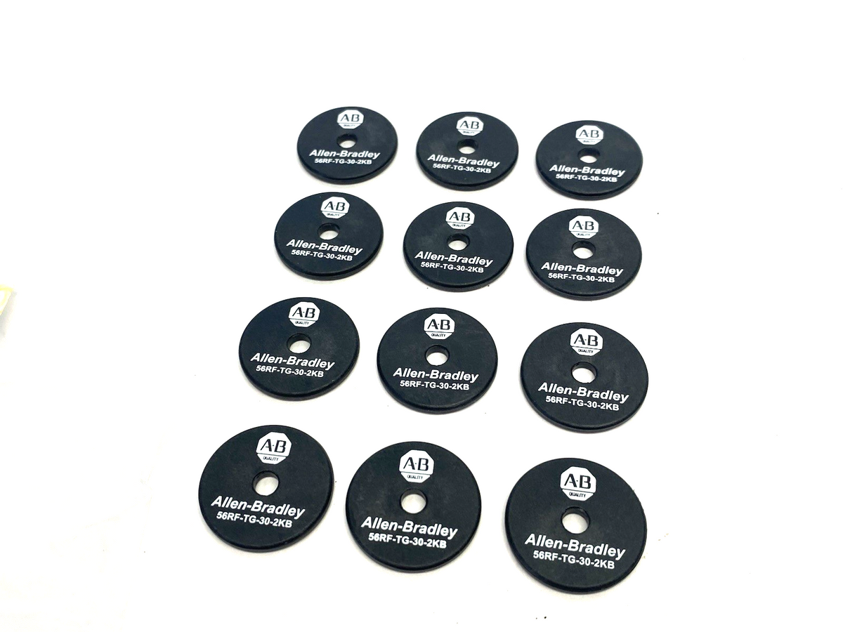 56RF-TG-30-2KB | Allen Bradley Ser. B 30mm Disc RFID Tag 2K Byte Memory PKG OF 12- New – Open box - Maverick Industrial Sales