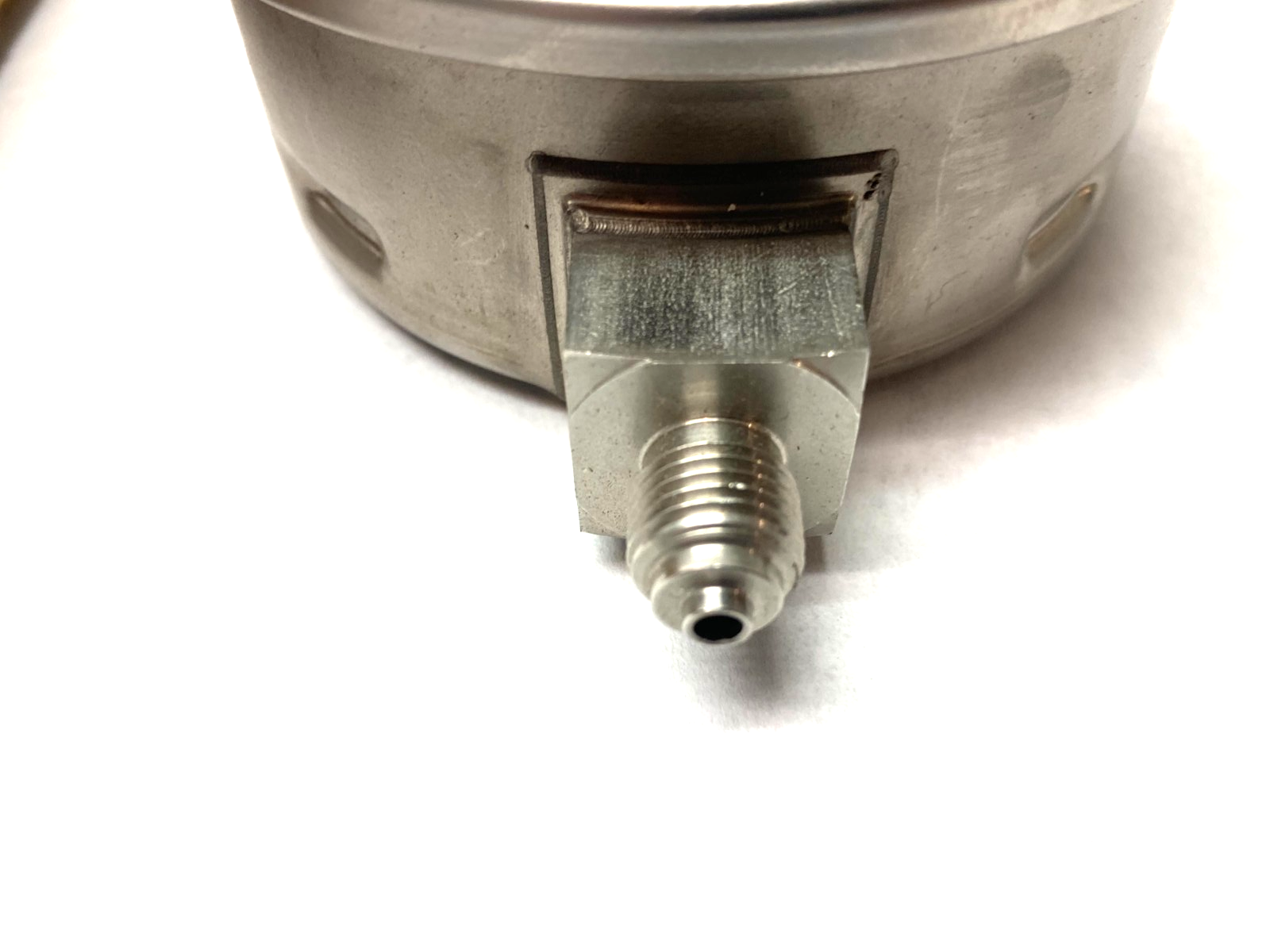 Wika 52821127 Pressure Gauge: 4" Dial, 0 to 16 psi, 1/4" Thread, BSPP, Btm Mount - Maverick Industrial Sales