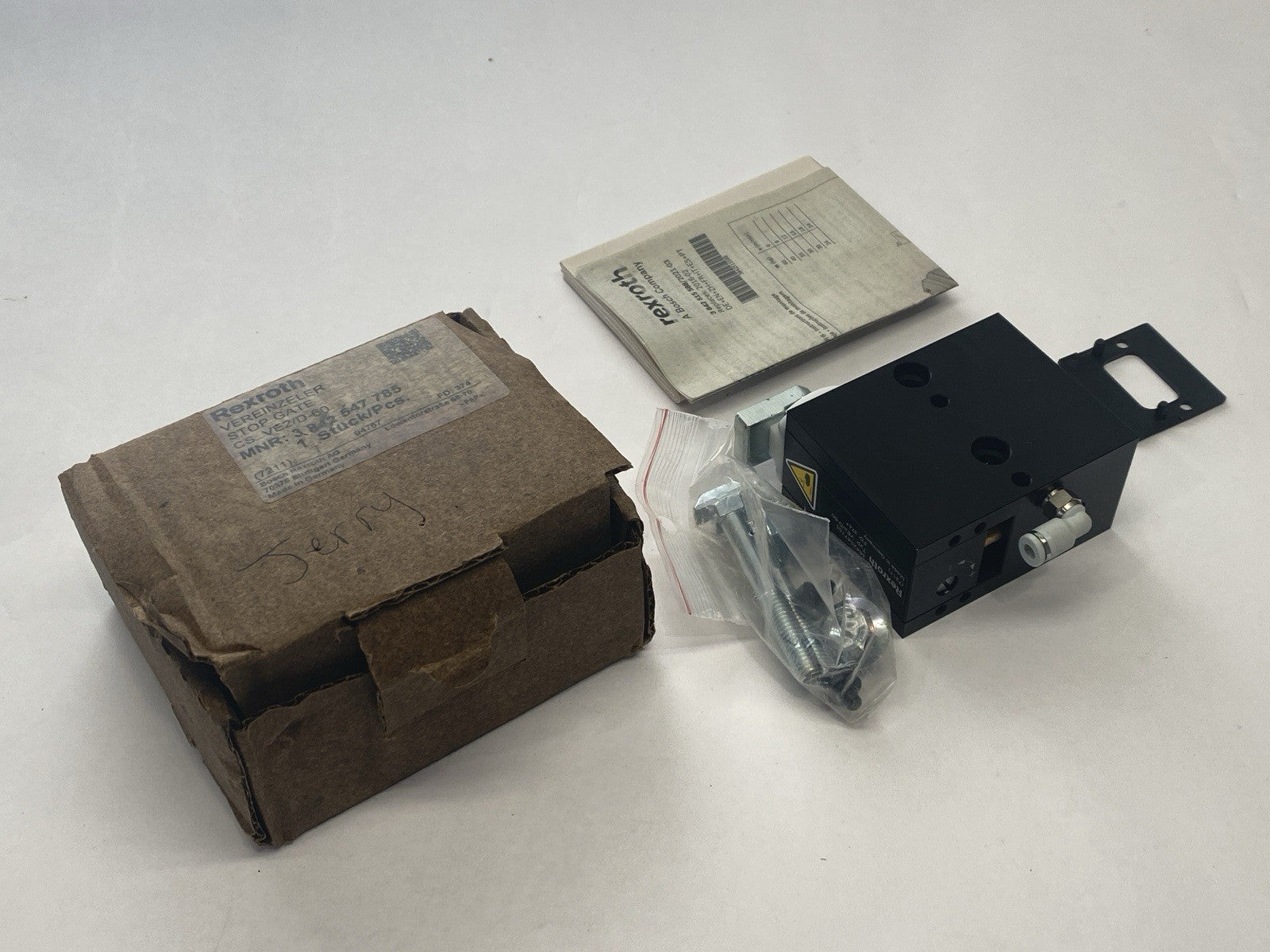 Bosch Rexroth 3842547785 Stop Gate VE 2/D-60 - Maverick Industrial Sales