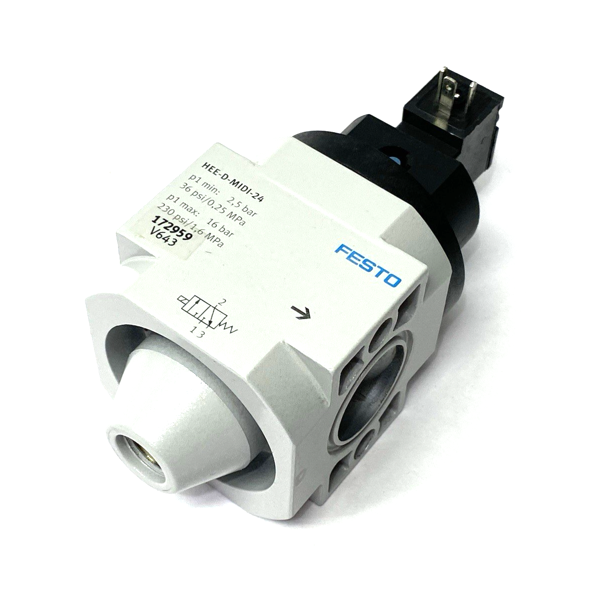 Festo HEE-D-MIDI-24 On-Off Valve 172959 - Maverick Industrial Sales