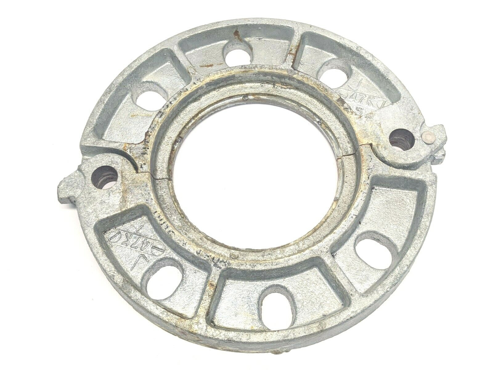 4-741 | Victaulic Flange Adapter 9" OD, 4-3/8" ID, 5/8" Bolt - Used - Maverick Industrial Sales