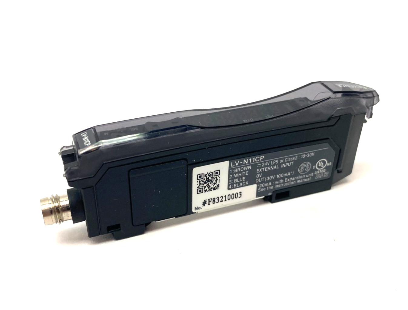Keyence LV-N11CP Digital Laser Sensor Amplifier Main Unit, M8 Connector PNP - Maverick Industrial Sales