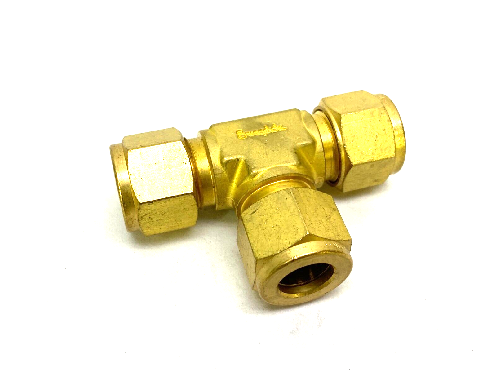 Swagelok B-810-3 Brass Compression Union Tee Fitting 1/2" Tube OD - Maverick Industrial Sales