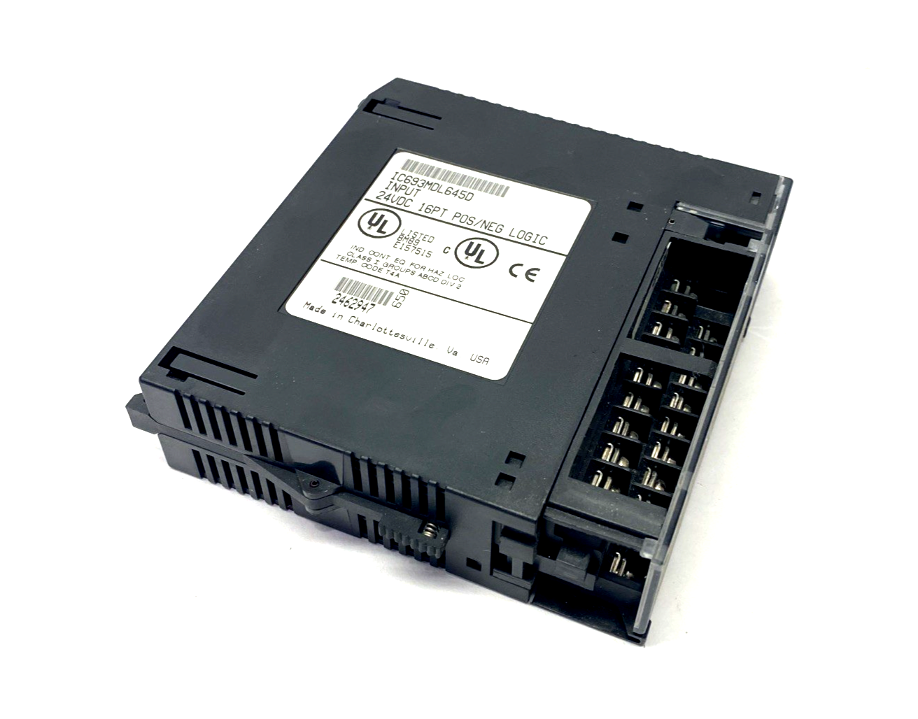 IC693MDL645D | GE Fanuc Input Module, 24VDC 16PT POS/NEG Logic Module - Used - Maverick Industrial Sales