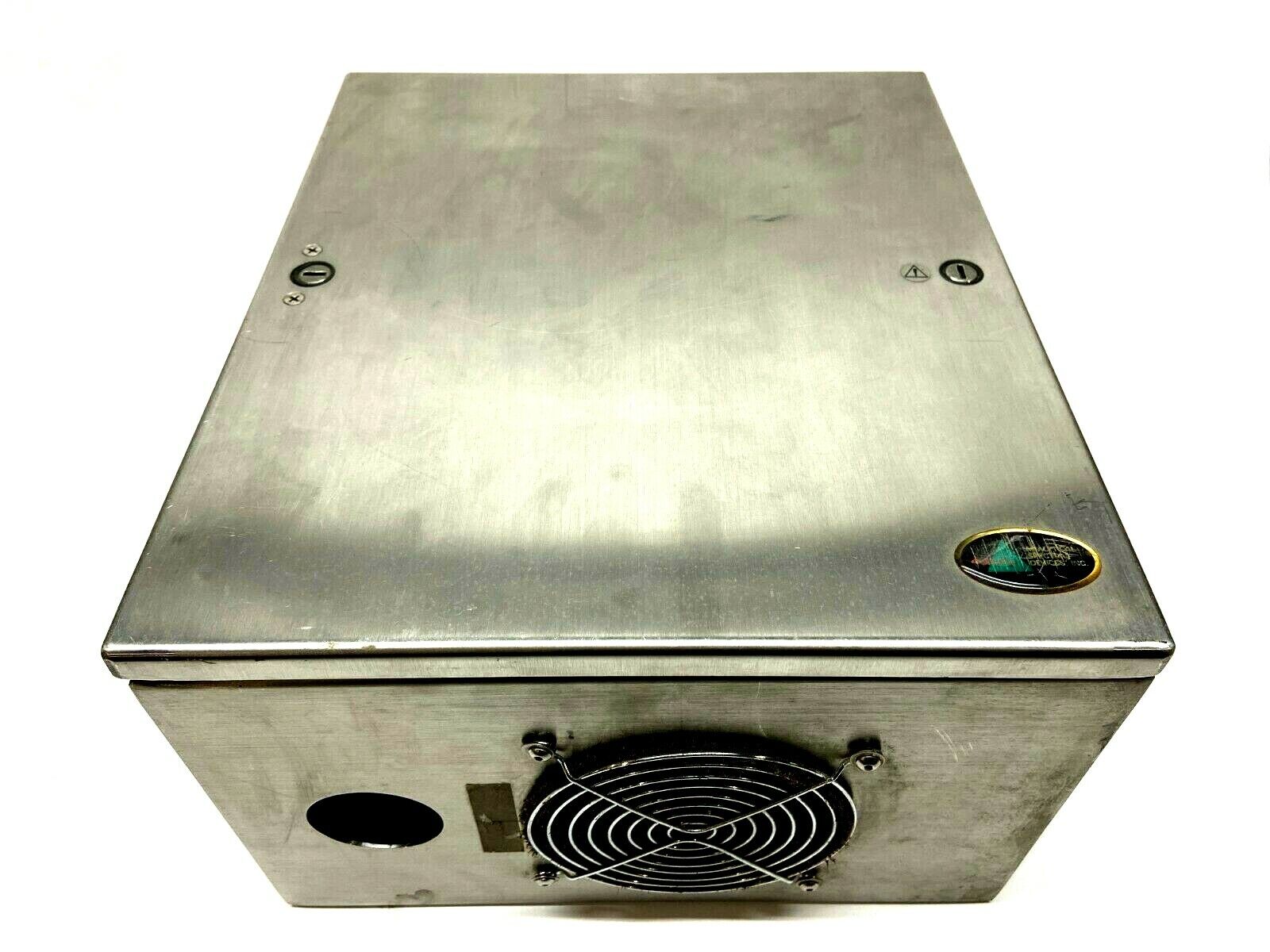 Hoffman LHCS353020SS Stainless Enclosure 12-3/4" x 11-7/8 x 7-7/8" w/ Fan Cutout - Used - Maverick Industrial Sales